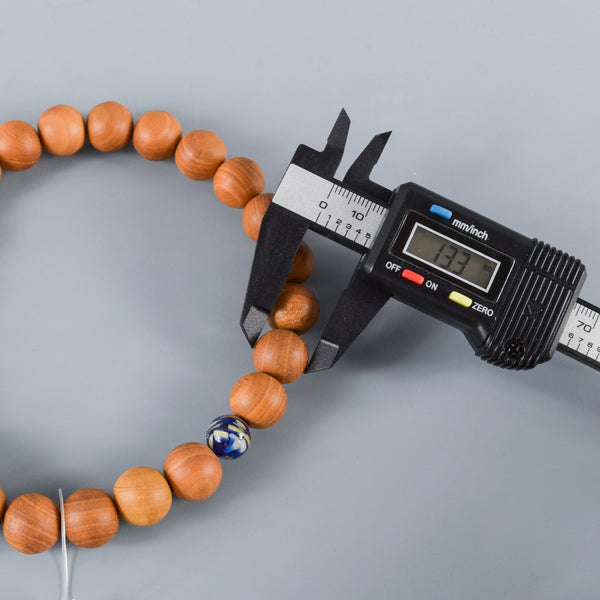 Plum Wood Blue Shell Beads Juzu Prayer Beads Japanese Traditional One-handed Buddhist Rosary