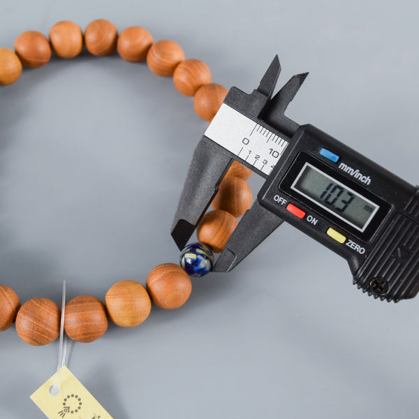 Plum Wood Blue Shell Beads Juzu Prayer Beads Japanese Traditional One-handed Buddhist Rosary