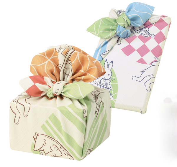 50cm / 75cm 風呂敷　ふろしき   くらしの布　鳥獣戯画　オーケストラ　綿100％　