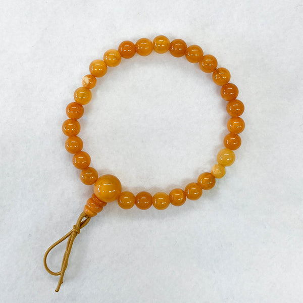 [One of a kind] 6.5mm Honey Amber Beads Bracelet