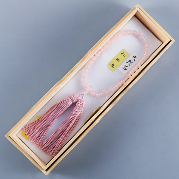 Rose Quartz Juzu Prayer Beads One Hand Rosary