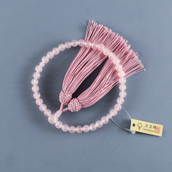 Rose Quartz Juzu Prayer Beads One Hand Rosary