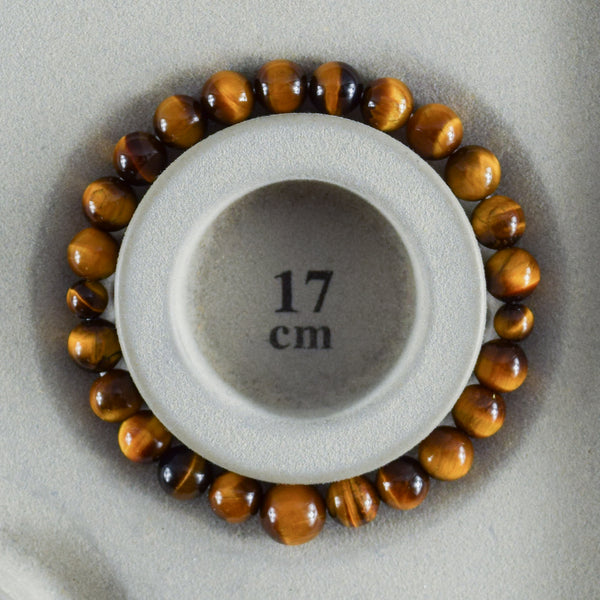 8mm Blue/Red/Brown/White Tiger Eye Bracelet 4 Colors