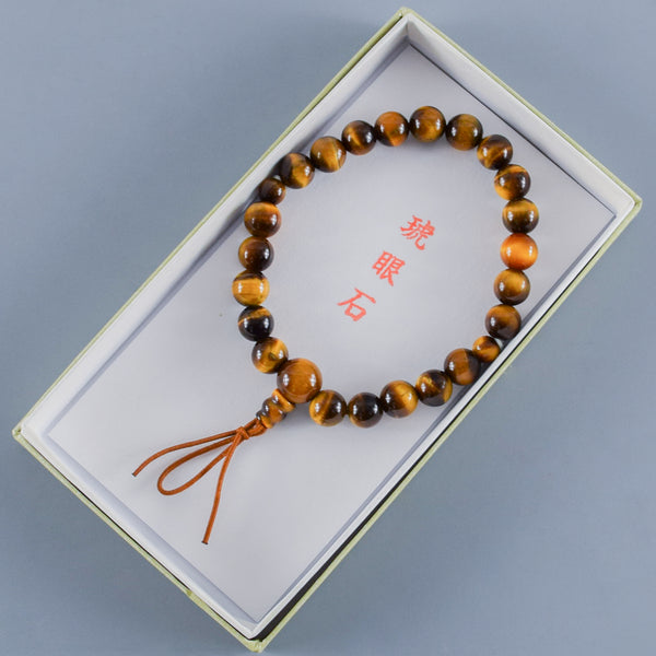 8毫米 蓝虎眼石 红虎眼石 茶虎眼石 白虎眼石 有佛头款 手链 京都 天然石 手串