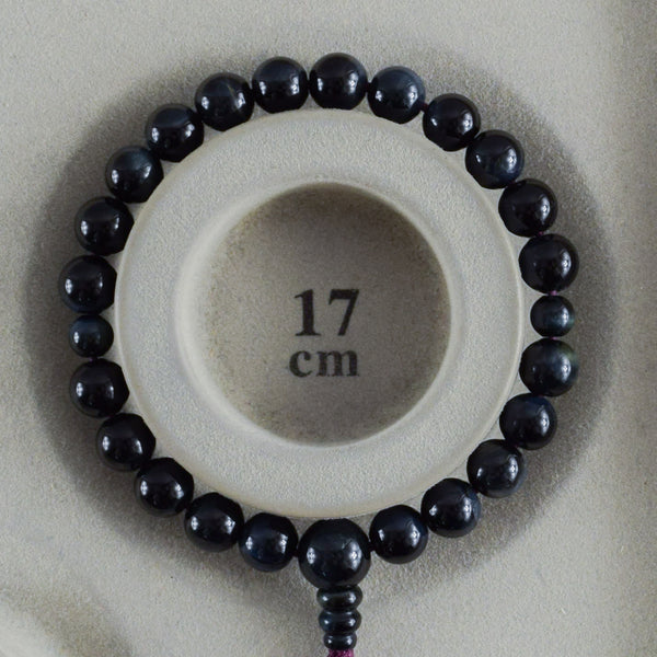 8毫米 蓝虎眼石 红虎眼石 茶虎眼石 白虎眼石 有佛头款 手链 京都 天然石 手串