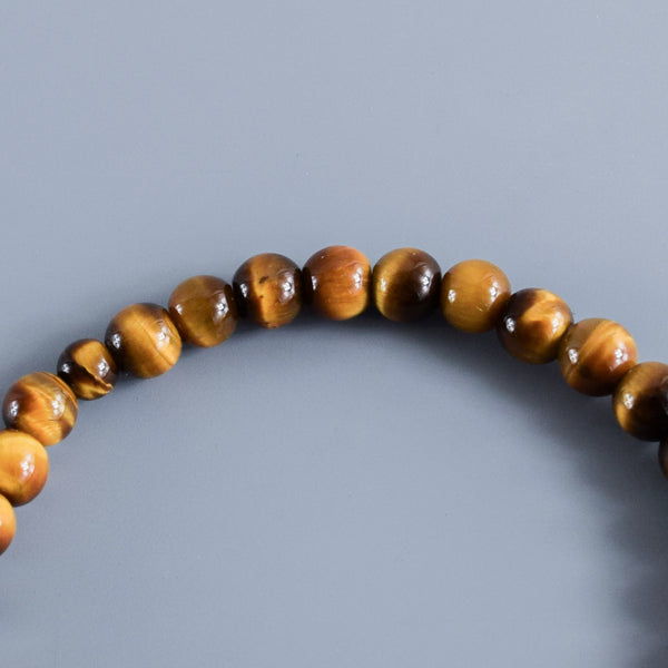 6mm 青/赤/茶/白 虎眼石 四色 腕輪 ボサ付き 京都 天然石 数珠