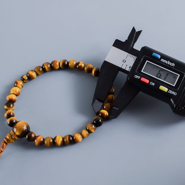 6mm 青/赤/茶/白 虎眼石 四色 腕輪 ボサ付き 京都 天然石 数珠