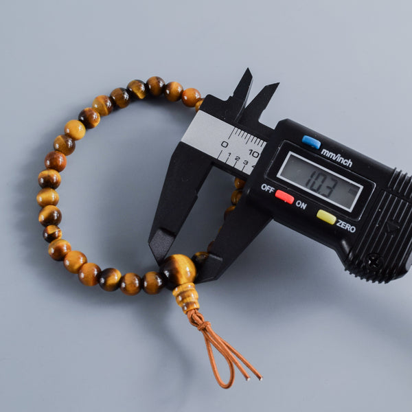 6mm 青/赤/茶/白 虎眼石 四色 腕輪 ボサ付き 京都 天然石 数珠