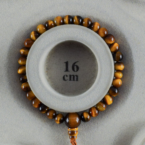 6mm 青/赤/茶/白 虎眼石 四色 腕輪 ボサ付き 京都 天然石 数珠