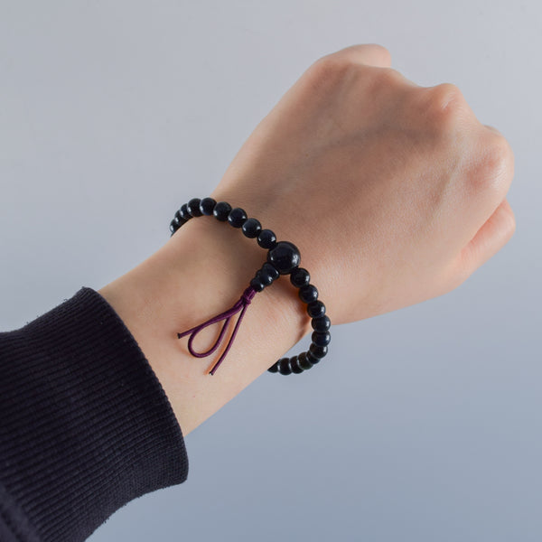 6mm 青/赤/茶/白 虎眼石 四色 腕輪 ボサ付き 京都 天然石 数珠