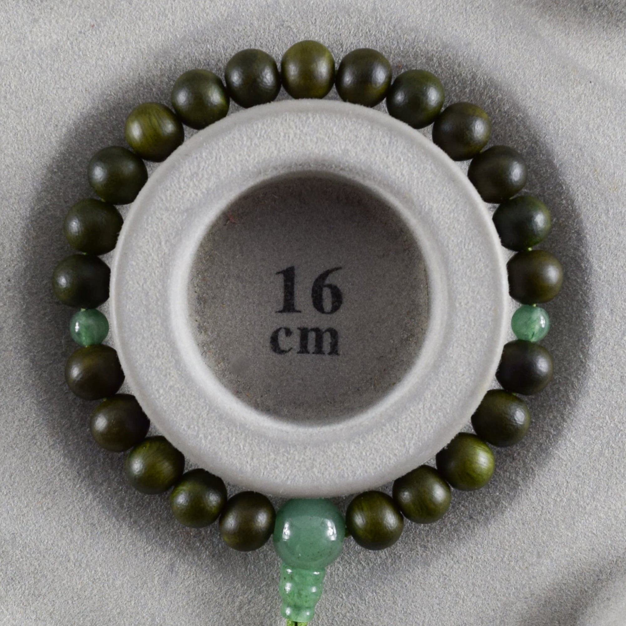 7.5mm Lignum vitae wood Aventurine Indian Jade Bracelet – 京都