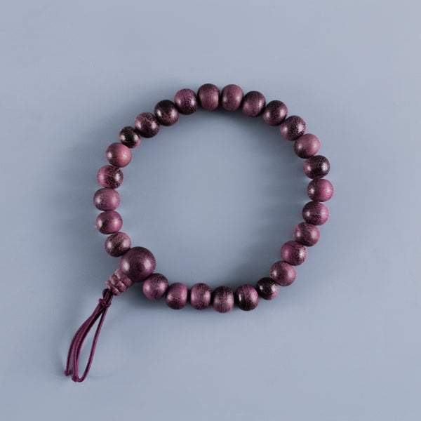 8mm パープルハート 腕輪 ブレスレット ボサあり