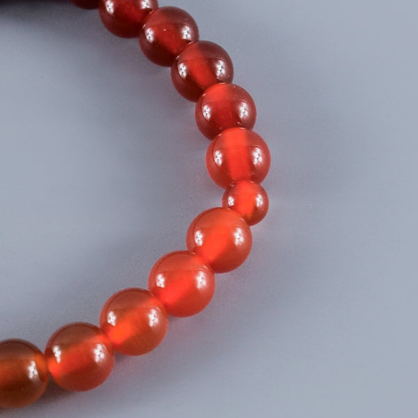 7mm Red Agate Gradation Bracelet
