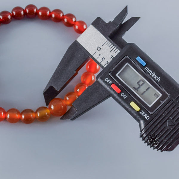 7mm Red Agate Gradation Bracelet