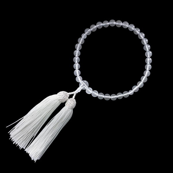 8mm Crystal Quartz Juzu Prayer beads