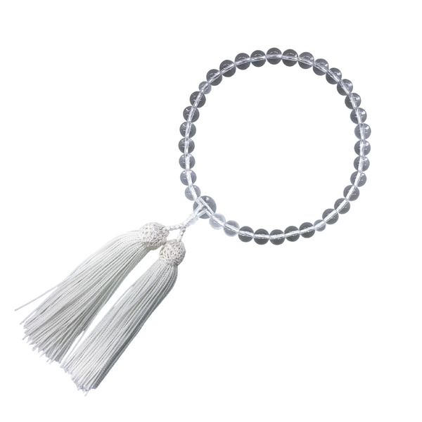 8mm Crystal Quartz Juzu Prayer beads