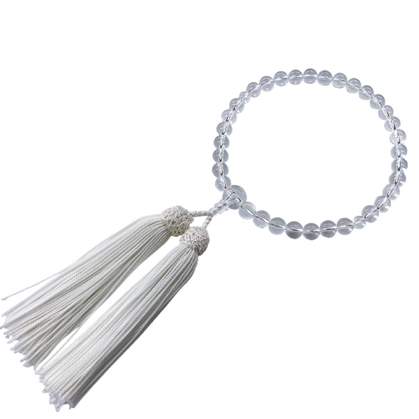 8mm Crystal Quartz Juzu Prayer beads