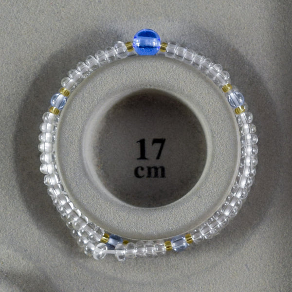5mm Crystal Blue Quartz Citrine 108 Beads Japanese Juzu Double Bracelet