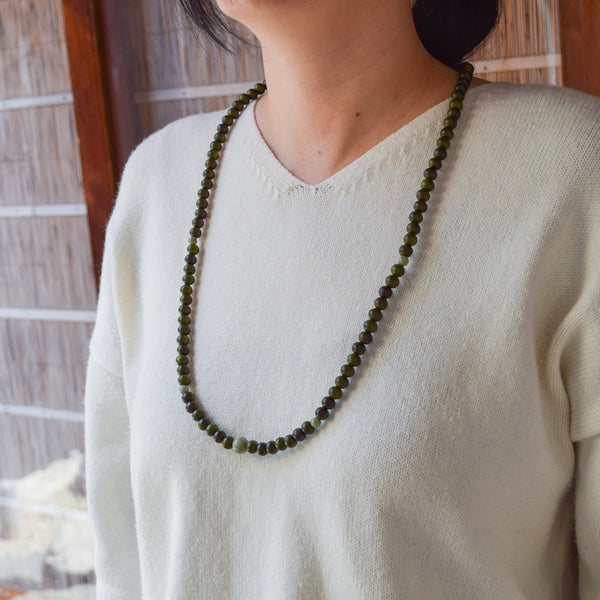 8mm 108 beads Lignum Vitae Wood With Dushan Jade Japanese Juzu Bracelet