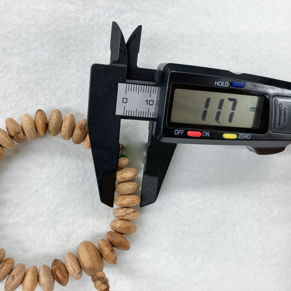 [Japan Exclusive] 11mm Agarwood Abacus Beads Bracelet (one of a kind)