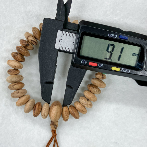 [Japan Exclusive] 11mm Agarwood Abacus Beads Bracelet (one of a kind)