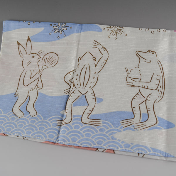 50cm / 75cm Cotton Furoshiki - Chōjū-giga Four seasons