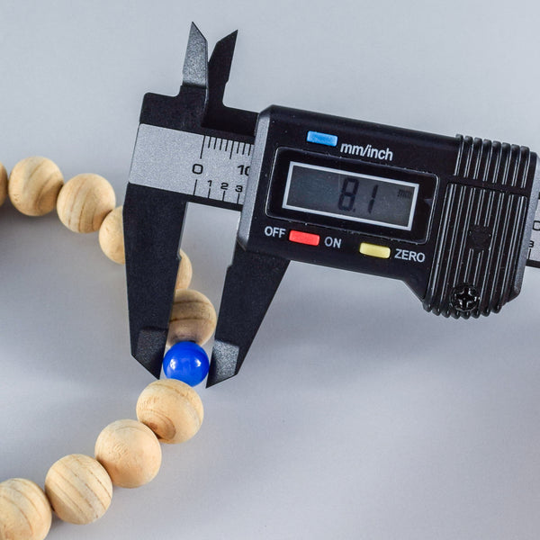 Fuji Hinoki Cypress Wood With Blue Agate Bracelet 3 Size