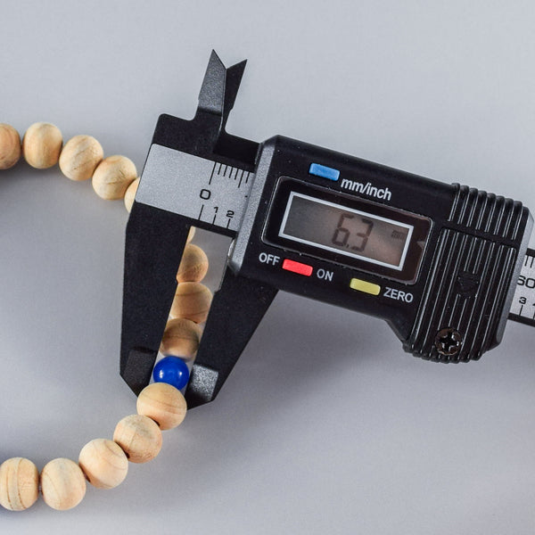 Fuji Hinoki Cypress Wood With Blue Agate Bracelet 3 Size