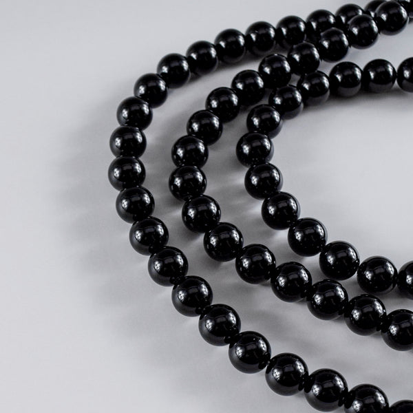 6mm 8mm 10mm Black Onyx Beads set (Only Beads)