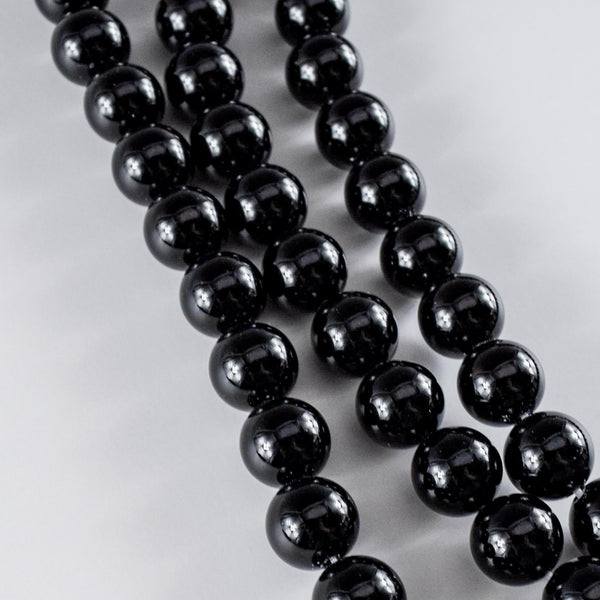 6mm 8mm 10mm Black Onyx Beads set (Only Beads)