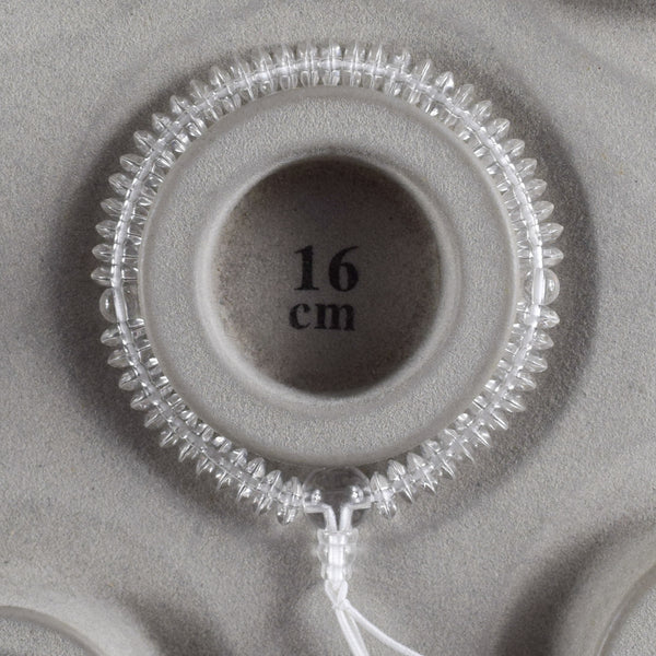 7mm　本水晶　そろばん玉　腕輪
