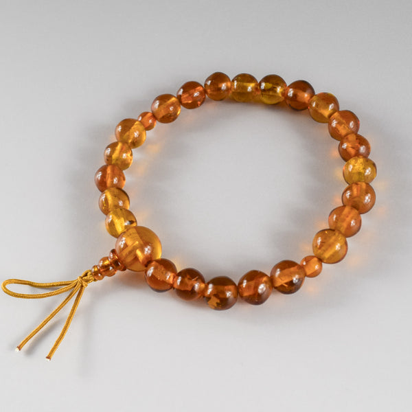 [One of a kind] 8mm Nature Amber Beads Bracelet
