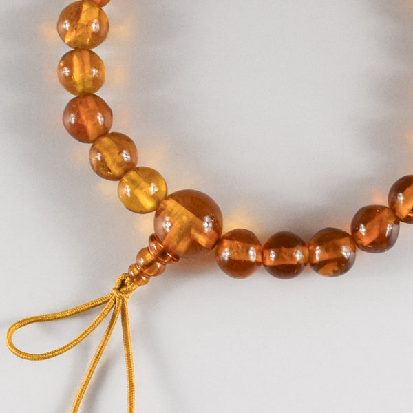 [One of a kind] 8mm Nature Amber Beads Bracelet