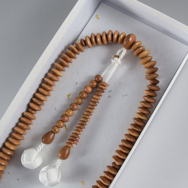 27cm Tendai sect Plum Wood Juzu Prayer beads Japanese Rosary
