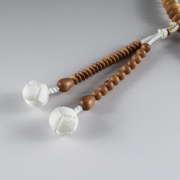 27cm Tendai sect Plum Wood Juzu Prayer beads Japanese Rosary