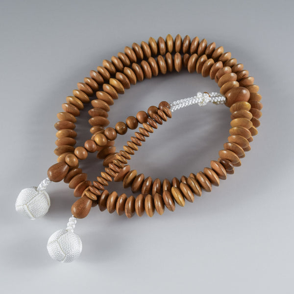 27cm Tendai sect Plum Wood Juzu Prayer beads Japanese Rosary