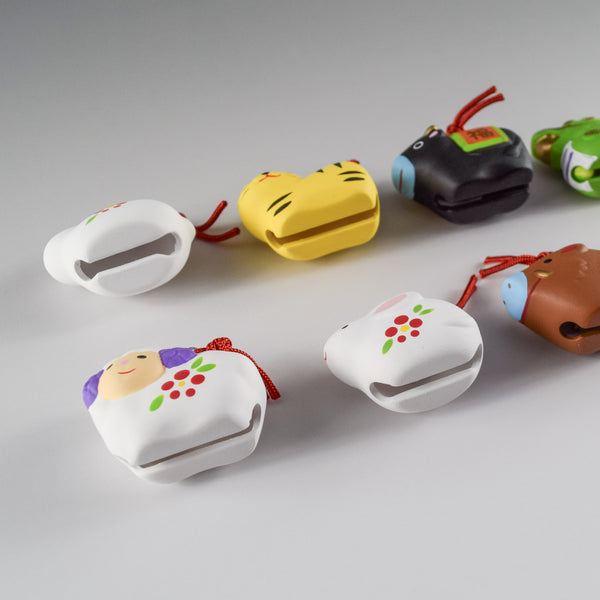 2027 Japanese 12 Zodiac Set Ceramic Ornament Dish-Shaped Inviting Good Fortune Bell