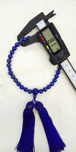 [One of a kind] 8mm Lapis Lazuli Juzu Prayer beads - 京都あさひ屋－Kyoto Asahiya