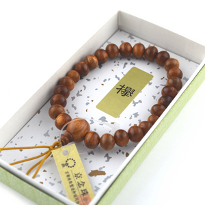 7mm Keyaki Wood Bracelet - 京都あさひ屋－Kyoto Asahiya