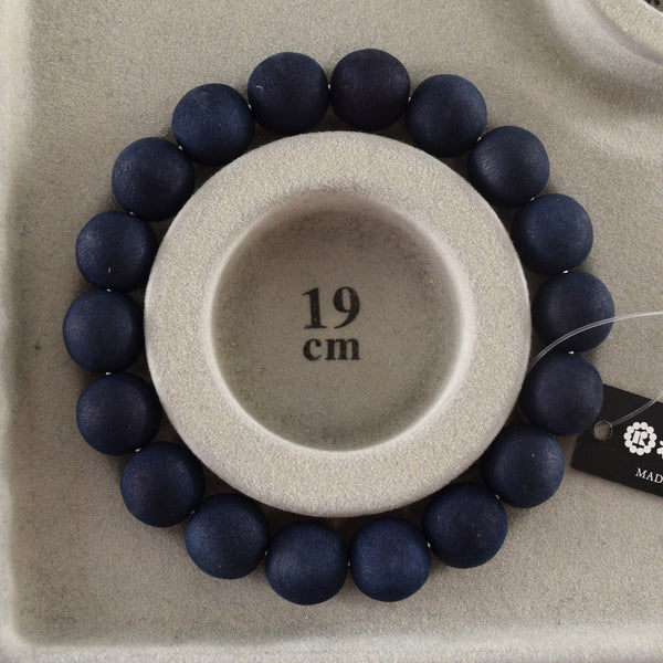12mm Aizen indigo wild cherry tree wood Bracelet