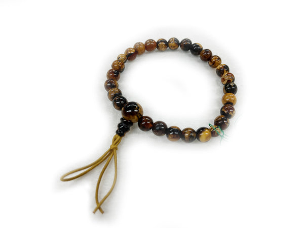 [one of a kind] China Fushun Amber round beads Bracelet