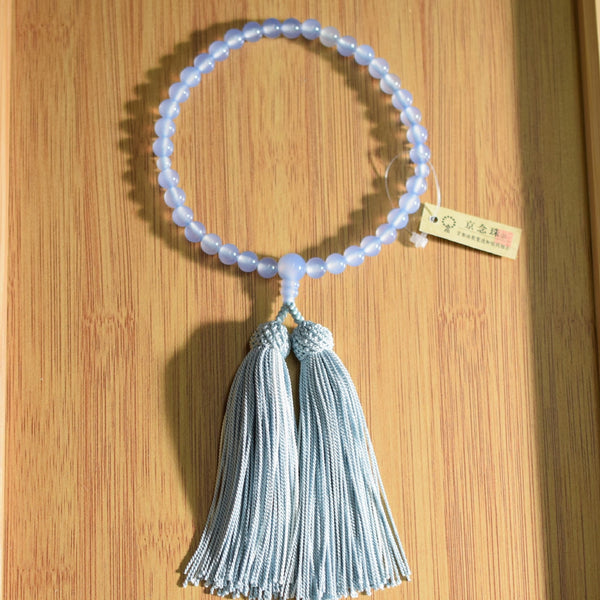 Blue Chalcedony Juzu Prayer beads - 京都あさひ屋－Kyoto Asahiya