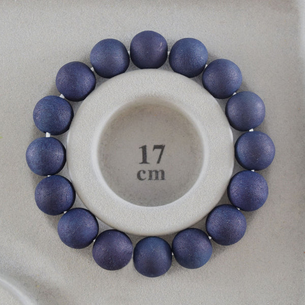 12mm/8mm Aizen indigo wild cherry tree wood Bracelet