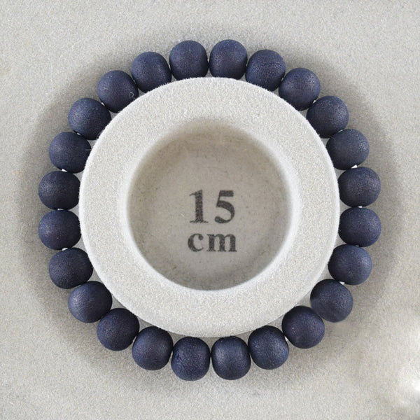 12mm/8mm Aizen indigo wild cherry tree wood Bracelet