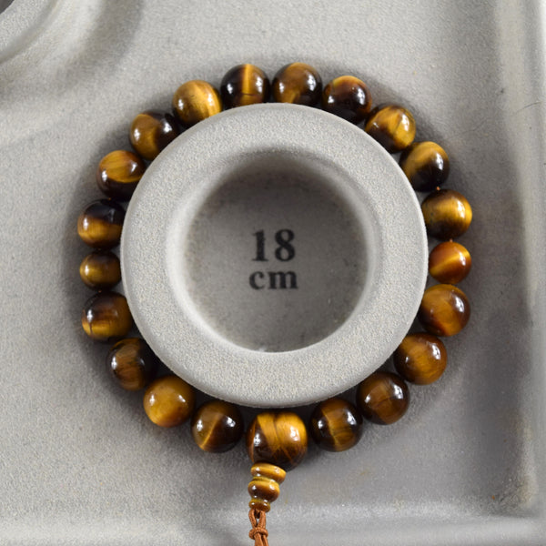10mm Tiger Eye Bracelet 3 Colors 4 Size