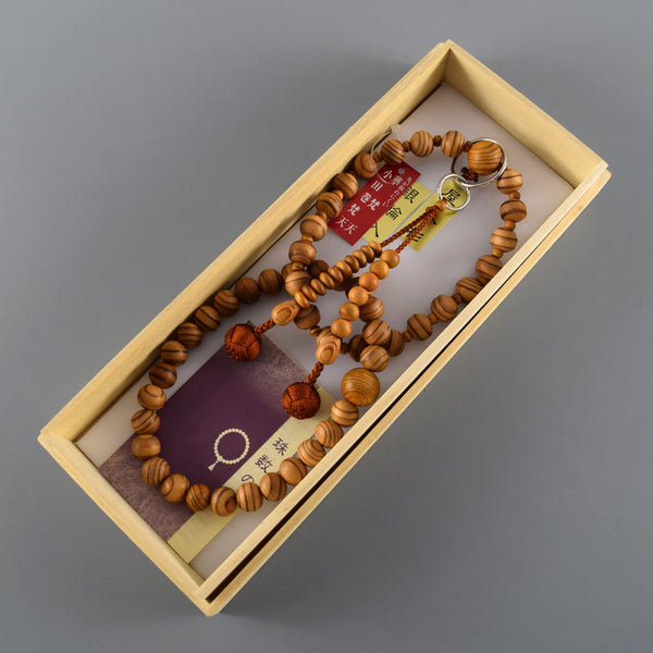 Jōdo Yakusugi Cedar Wood Juzu Prayer beads