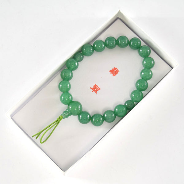 10mm Indian Jade Bracelet - 京都あさひ屋－Kyoto Asahiya