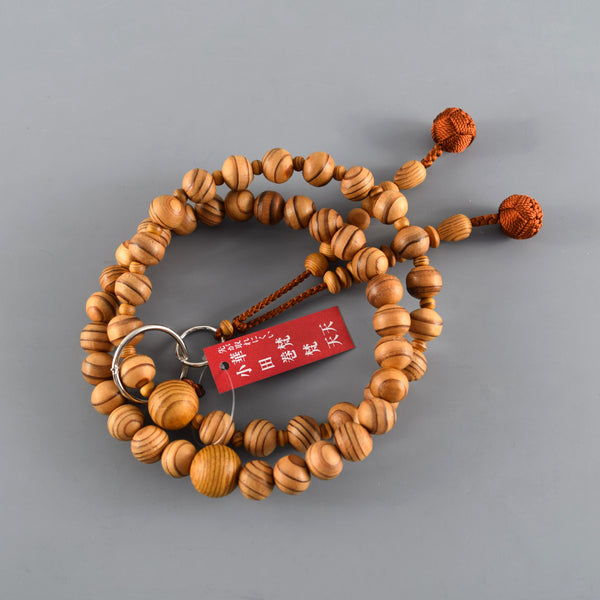 Jōdo Yakusugi Cedar Wood Juzu Prayer beads