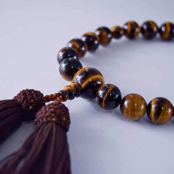 12mm Brown Tiger Eye Juzu Prayer beads