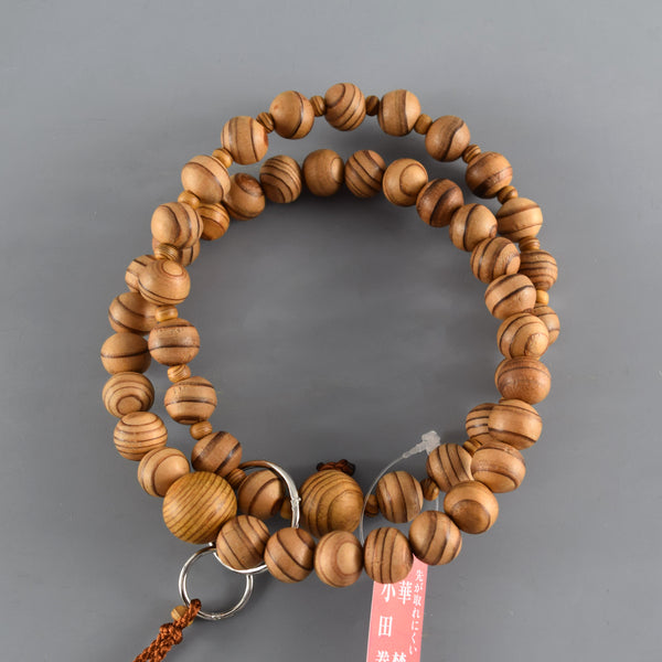 Jōdo Yakusugi Cedar Wood Juzu Prayer beads